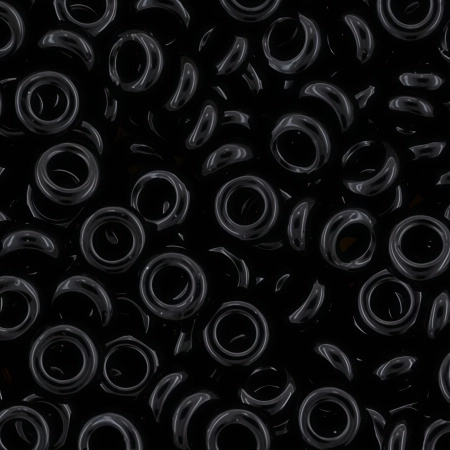 Бисер TOHO Demi Round, размер 8/0, цвет #49 (Непрозрачный, черный), 10 грамм