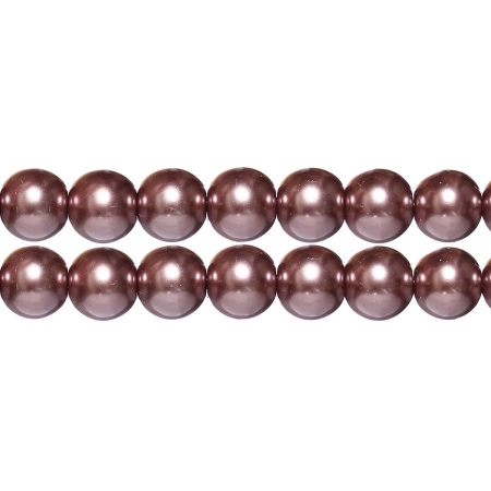 <p>
Стеклянные бусины с покрытием под жемчуг лилово-коричневого цвета. Бусины могут немного отличаться по форме и размеру, быть слегка приплюснутыми у отверстия. Оттенок может немного отличаться от представленного на фото. Цена за низку 80 см, около 70 шт.
</p>
