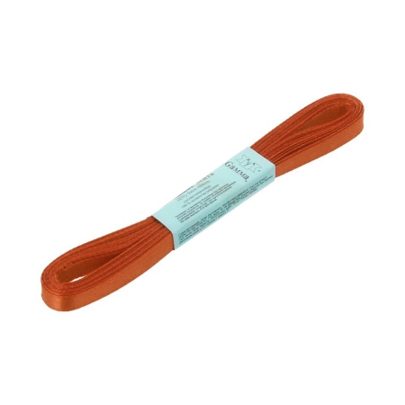 Лента атласная, Gaммa, 6мм, коричнево-бордовая №123, моток, 5 метров