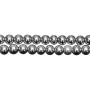 <p>Низка бусин из окрашенного (металлизированного) гематита, цвет темное серебро. Гематит создан искусственно, по составу аналогичен натуральному. Бусины могут немного отличаться по форме и размеру. Оттенок может отличаться от фотографии и в разных поставках. Длина низки примерно 37 см, в низке около 50 бусин. Низки формируются без проверки каждой бусины на дефекты. Цена за низку.</p><p>ВНИМАНИЕ: на покрытии возможны небольшие царапинки, потертости, вмятинки.</p>