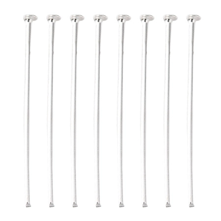 Пины со шляпкой, 30х0.723мм, базовый материал - железо, серебристые, 10 грамм