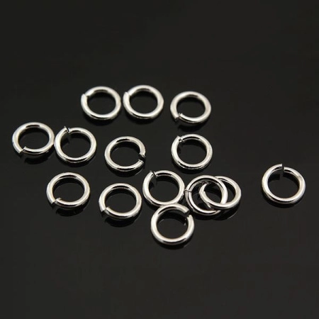 Соединительное колечко, 4.5мм (толщина 0.75мм, внутренний размер 3мм), Корея, базовый материал - сталь, под родий, 1 грамм