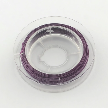 <p>
Довольно качественный ювелирный тросик (ланка). Сталь с нейлоновым покрытием. Цвет фиолетовый, неравномерный (меланж). Оттенок может отличаться от фотографии и в разных поставках. Толщина может отличаться от указанной на плюс-минус 0,05 мм. Цена за катушку около 9-10 метров.
</p>