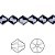 Бусина Swarovski, 8мм, Биконус (#5328), темно-синий (цвет 288), 1 шт.