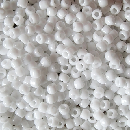 Бисер TOHO круглый, размер 15/0, цвет #41 (Непрозрачный, белый), 10 грамм Бисер TOHO круглый, размер 15/0, цвет #41 (Непрозрачный, белый), 10 грамм