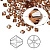 Бусина Swarovski, 4мм, Биконус (#5328), коричневый (цвет 220), 10 шт.