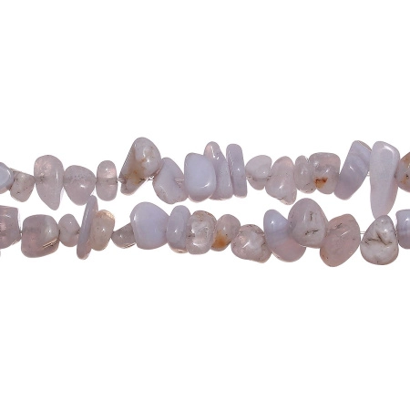 Бусины каменные, сапфирин, сколы, 3-12мм, 230 шт., низка