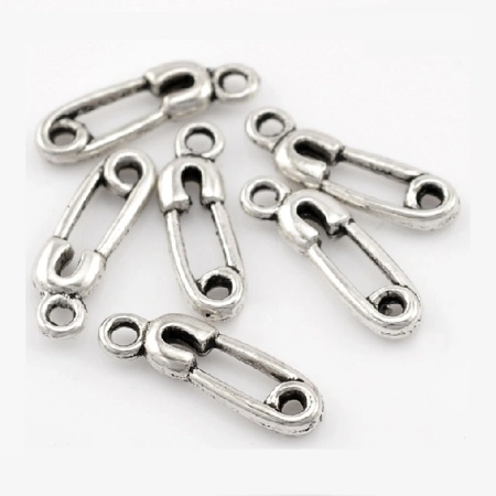 Подвеска, 19х6мм, английская булавка, базовый материал - цинковый сплав, стиль тибетское серебро, 20 шт.