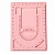 Доска для сборки бус, 33х24 см, 3 полосы, флоковое покрытие, розовая, 1 шт.