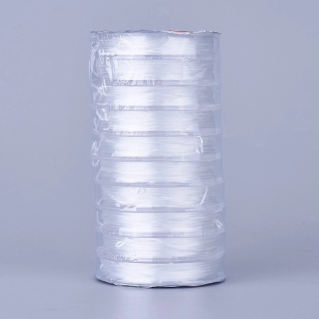 <p>Эластичная резинка для создания растягивающихся браслетов (без замочка), бело-прозрачного цвета. Оттенок может отличаться от фотографии и в разных поставках. Форма катушки может быть разной в разных поставках. Цена указана за катушку (около 10 метров).</p>