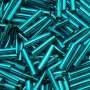 <p>Японский бисер TOHO Bugle (стеклярус Тохо), размер 9мм (толщина около 1.8мм). Прозрачный зелено-голубой с серебристой сердцевиной (Silver-Lined Teal). Оттенок может отличаться от фотографии. Цена за 10 грамм. Среднее количество бисерин в 1 грамме стекляруса Toho 22-24 шт, может сильно варьироваться в зависимости от вида бисера.</p>