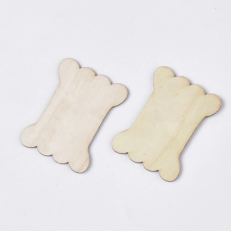 <p>Деревянный держатель (шпуля) для хранения шнуров и цепочек. Подходит также для демонстрации украшений. На карточку можно надеть браслет или кулон. Для продажи серег необходимо будет проделать в карточке дополнительные отверстия. Также можно использовать как ценник. Шпуля в форме косточки, сделана из неокрашенного дерева, цвета побегов папайя. Цена за 20 шт.</p>