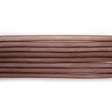 Бижутерная сетка-рукав, 8мм, коричневая, 10 метров