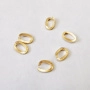 <p>Качественная корейская фурнитура класса люкс. Разъемное соединительное колечко из латуни с матовой позолотой 16 карат. Колечко овальное, плоское. Производство Южная Корея. Цена за 5 штук.</p>