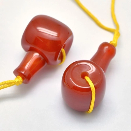 Бусины каменные, сердолик, бусина гуру 11.5х11мм со ступкой 11х7мм, набор