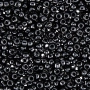 <p>Японский бисер TOHO Round (круглый Тохо), размер 10/0 (2.4 мм). Непрозрачный черный (Opaque Jet). Цена за 10 грамм (около 770 бисеринок).</p>