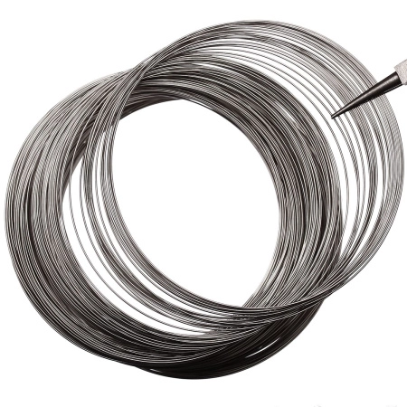 Проволока с памятью, 86-92х0.655мм, Beadalon, для колье, нержавеющая сталь, 5 витков