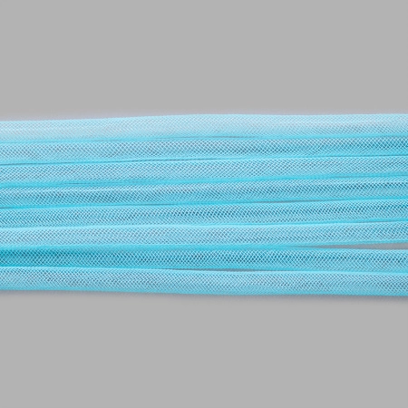 Бижутерная сетка-рукав, 8мм, бирюзовая, 10 метров