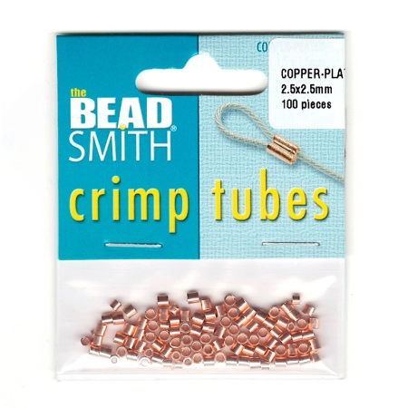 Кримпы, 2.5х2.5мм, Bead Smith, трубочки, базовый материал - латунь, яркая медь, 100 шт. Кримпы, 2.5х2.5мм, Bead Smith, трубочки, базовый материал - латунь, яркая медь, 100 шт.