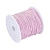 Шнур - резинка, около 1мм, нежно-розовый, 20 метров, катушка