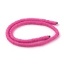 <p>Плоские круглые бусины - чипсы (диски, рондели heishi) ручной работы из полимерной глины (пластики). Бусины могут немного отличаться по форме и размеру. Оттенок может отличаться от фотографии. Цвет: яркий маджентово-розовый. Бусины довольно мягкие, гибкие, напоминают каучук. Цена за низку длиной около 43 см, около 350-400 бусин.</p>