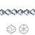 Бусина Swarovski, 8мм, Биконус (#5328), джинсово-синий (цвет 266), 1 шт.
