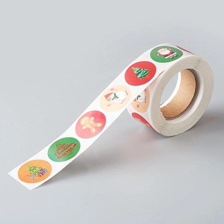 <p>
 Яркие милые круглые самоклеющиеся стикеры новогодней тематики. Размер примерно 2.5 см, может немного отличаться от заявленного. Отлично подходят для декорирования и детского творчества. Оттенок может отличаться от фотографии и в разных поставках. Наклейки сделаны из бумаги, поставляются на катушке, в наборе около 500 наклеек.
</p>