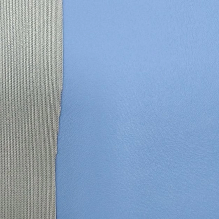 Кожзам, 35х24см (толщина 0.7мм), васильково-голубой, лист, 1 шт.