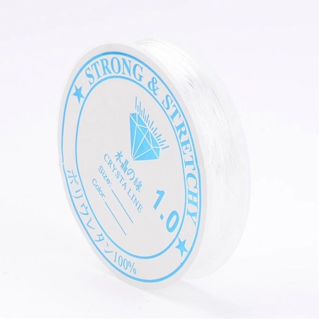 Нить - резинка для браслетов, 1мм, прозрачная, катушка, 4 метра