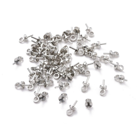 <p>Вклеивающийся штифт (держатель) стального цвета. Общая длина около 7 мм, внешний диаметр шляпки 3 мм, внешний диаметр петельки 2.5 мм, длина вклеиваемой части 2-3 мм, диаметр вклеиваемой части - около 0.7 мм. Отлично подходит для полупросверленных бусин, изделий из полимерной глины, керамики, дерева. Оттенок может отличаться от фотографии и в разных поставках. Цена за упаковку 2 грамма (около 27 штук, фасуются без проверки на дефекты).</p>