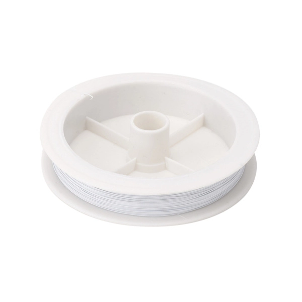 <p>Ювелирный тросик (ланка), сталь с непрозрачным пластиковым покрытием. Цвет белый. Толщина может отличаться от указанной на плюс-минус 0,05 мм. Цена за катушку около 50 метров.</p>