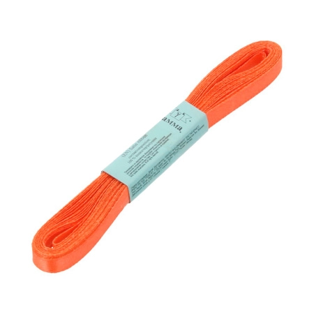 Лента атласная, Gaммa, 6мм, ярко-оранжевая №155, моток, 5 метров