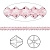 Бусина Swarovski, 3мм, Биконус (#5328), светлая роза (цвет 223), 10 шт.