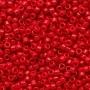 <p>Японский бисер TOHO Round (круглый Тохо), размер 15/0 (1.5 мм). Непрозрачный красный (Opaque Cherry). Цена за 10 грамм (около 2 400 бисеринок).</p>