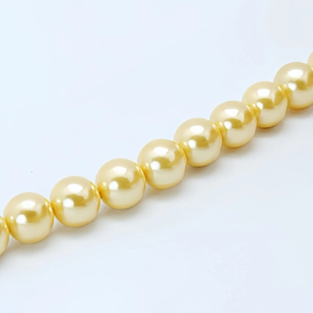 <p>
Бусины из ракушки с покрытием под жемчуг Майорка (Майолика). Оттенок может отличаться от фотографии. Цена за низку (около 47 жемчужин).
</p>