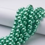 <p>
Стеклянные бусины с покрытием под жемчуг зеленого цвета с небольшим мятным отливом. Бусины могут немного отличаться по форме и размеру, быть слегка приплюснутыми у отверстия. Оттенок может немного отличаться от представленного на фото. Цена за низку 80 см, около 70 шт.
</p>