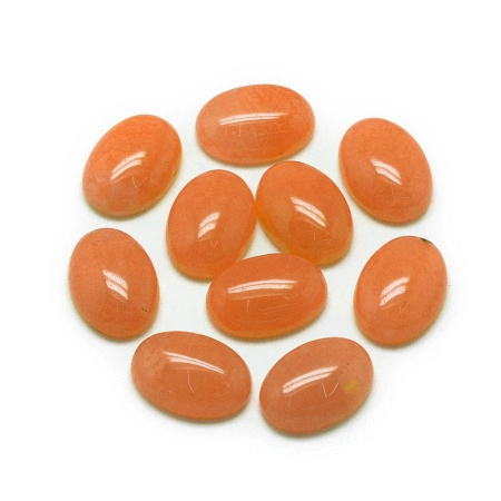 <p>
Каменный кабошон из тонированного жадеита. Кабошоны отличаются по цвету и рисунку: при заказе нескольких штук мы постараемся подобрать похожие. Оттенок может отличаться от фотографии и в разных поставках. Цена за 2 шт.
</p>