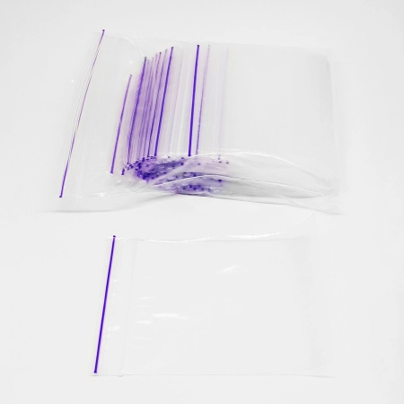 Пакетики zip-lock (грипперы), 6х8см, 50 мкм, прозрачные, 100 шт.