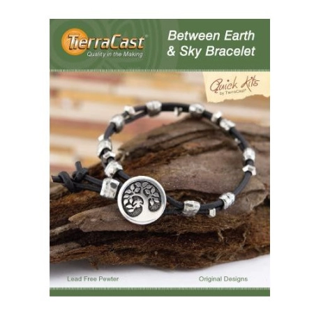 Набор для сборки украшения, 152-203мм, TierraCast, браслет Between Earth and Sky, посеребренный Набор для сборки украшения, 152-203мм, TierraCast, браслет Between Earth and Sky, посеребренный