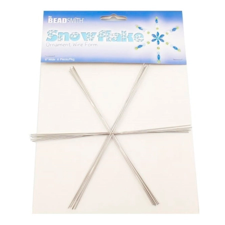 Заготовка для снежинки, 15.2х0.8мм, базовый материал - нержавеющая сталь, без покрытия, 6 шт., набор