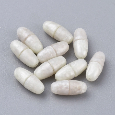 Застежка-концевик, 17х7мм, закручивающаяся, овальная, базовый материал - пластик с металлической вставкой, под белый перламутр, 1 шт. Застежка-концевик, 17х7мм, закручивающаяся, овальная, базовый материал - пластик с металлической вставкой, под белый перламутр, 1 шт.