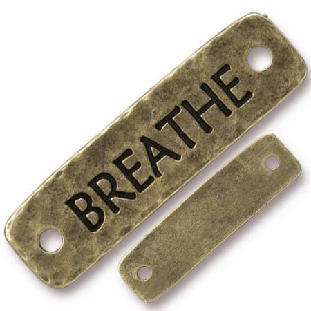 Коннектор, 40.5х11.5мм, TierraCast, Breathe, базовый материал - оловянный сплав, бронзовый с чернением, 1 шт. Коннектор, 40.5х11.5мм, TierraCast, Breathe, базовый материал - оловянный сплав, бронзовый с чернением, 1 шт.