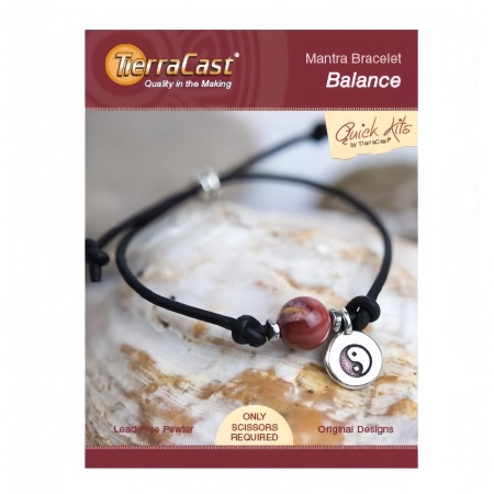 Набор для сборки украшения, 150-230мм, TierraCast, браслет Balance, посеребренный