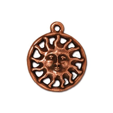 Подвеска, 19.5х17мм, TierraCast, Солнце, базовый материал - оловянный сплав, медное с чернением, 1 шт. Подвеска, 19.5х17мм, TierraCast, Солнце, базовый материал - оловянный сплав, медное с чернением, 1 шт.