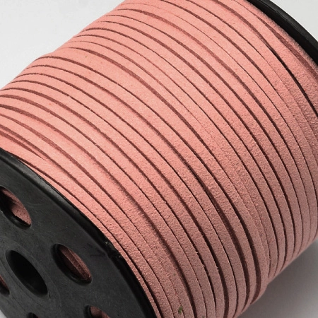 <p>
Плоский замшевый шнур, окрашенный в темно-пудровый цвет. Оттенок может немного отличаться от представленного на фотографии. Размер может немного отличаться от заявленного. По возможности, продается цельным куском, однако, может поставляться несколькими отрезами. Цена за 5 метров.  
</p>