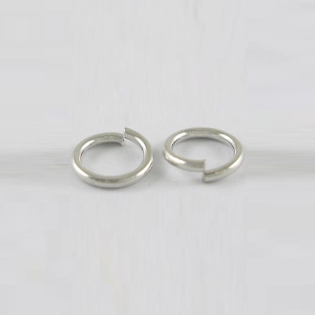 Соединительное колечко, 7мм (толщина 1.0мм, внутренний размер 5мм), базовый материал - латунь, стального цвета, 10 грамм