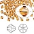 Бусина Swarovski, 4мм, Биконус (#5328), янтарный (цвет 203), 10 шт.