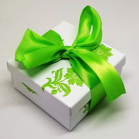 Подарочная коробочка, 6.2х6.2х3.1см, светло-зеленая, 2 шт.