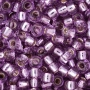 <p>Японский бисер TOHO Round (круглый Тохо), размер 8/0 (3 мм). Прозрачный сиреневый бисер с серебристой сердцевиной (Silver-Lined Lt Grape). Оттенок может отличаться от фотографии. Цена за 10 грамм (около 430 бисеринок).</p>