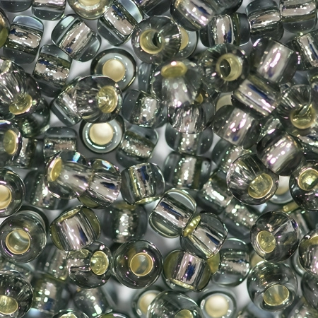 Бисер TOHO круглый, размер 8/0, цвет #29 (Внутреннее серебрение, черный бриллиант), 10 грамм